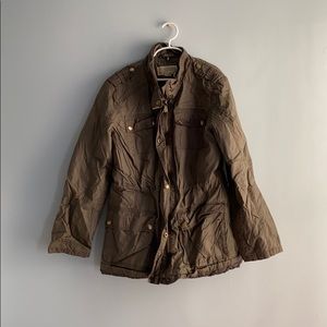 Michael Kors Army Green Zip Up Jacket